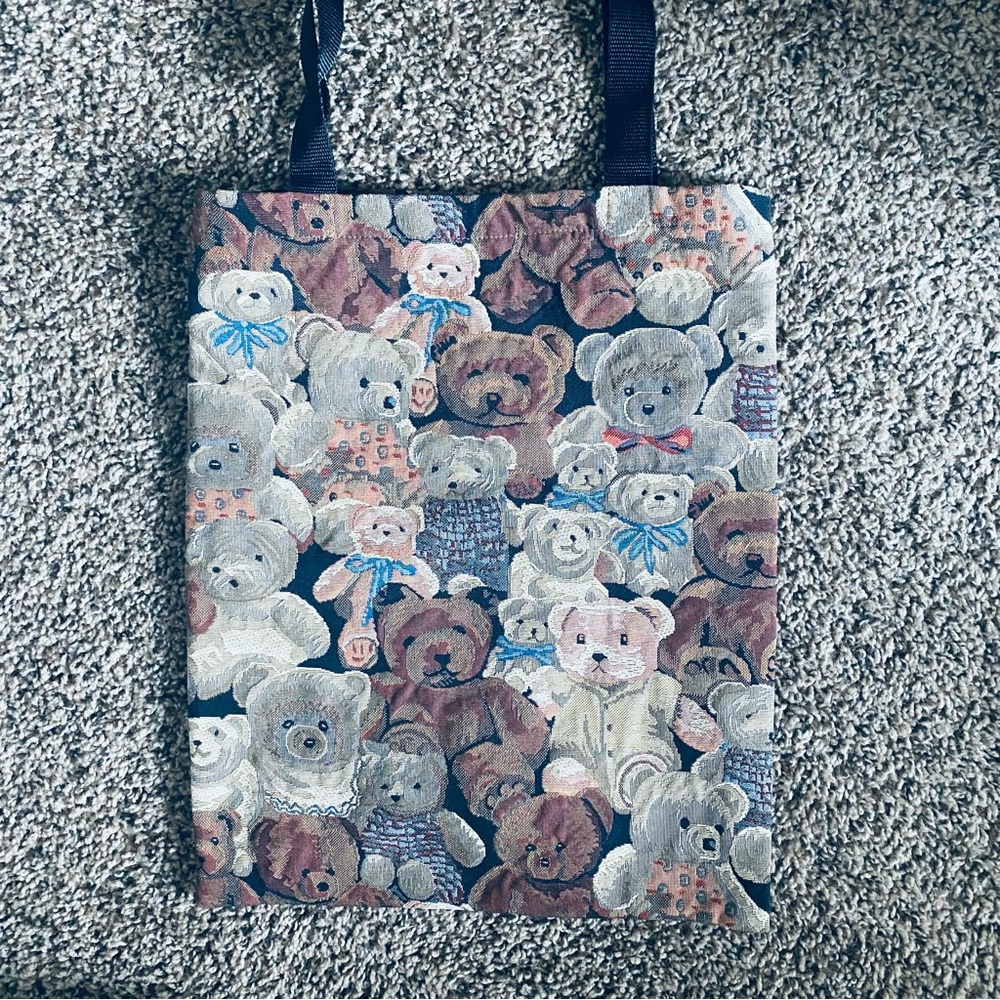 Vintage Bear Tote Bag